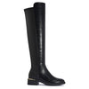 JANET BLACK OVER THE KNEE FAUX LEATHER LONG BOOT