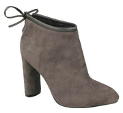 MICHELLE GREY FAUX SUEDE ANKLE BOOTS