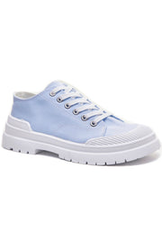 NADIA BLUE CANVAS TRAINERS